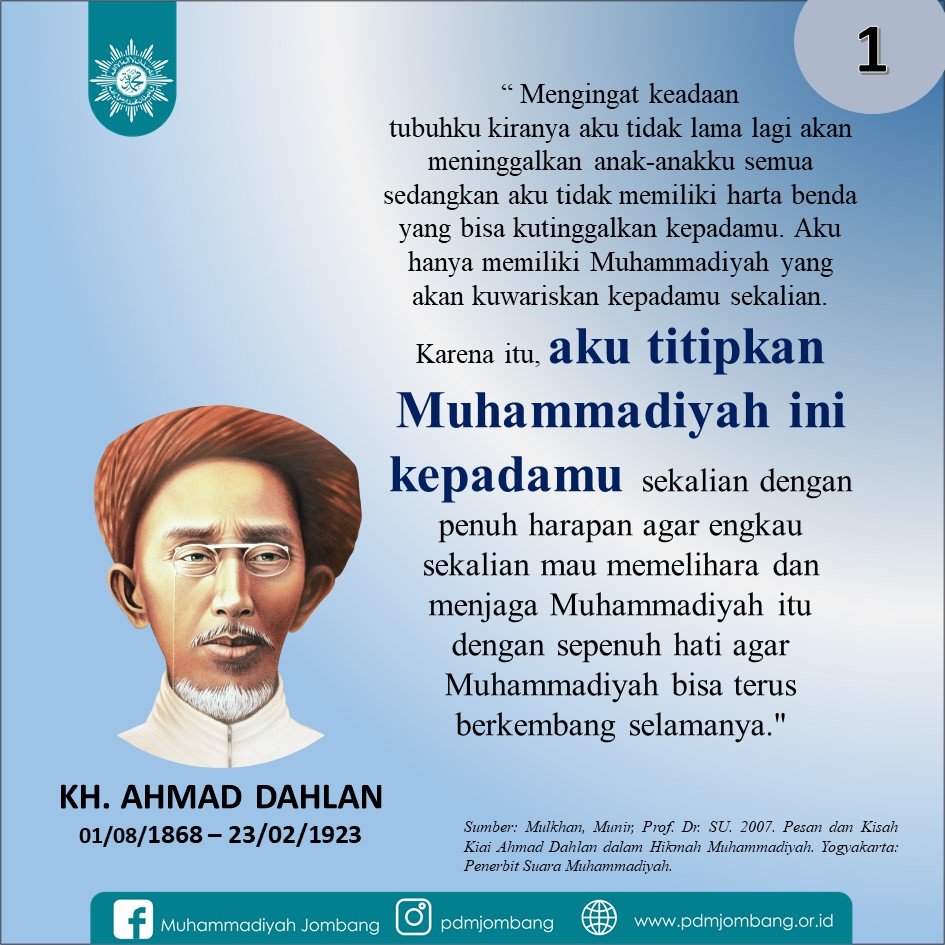 Pesan-pesan KH. Ahmad Dahlan - HANURO JOMBANG