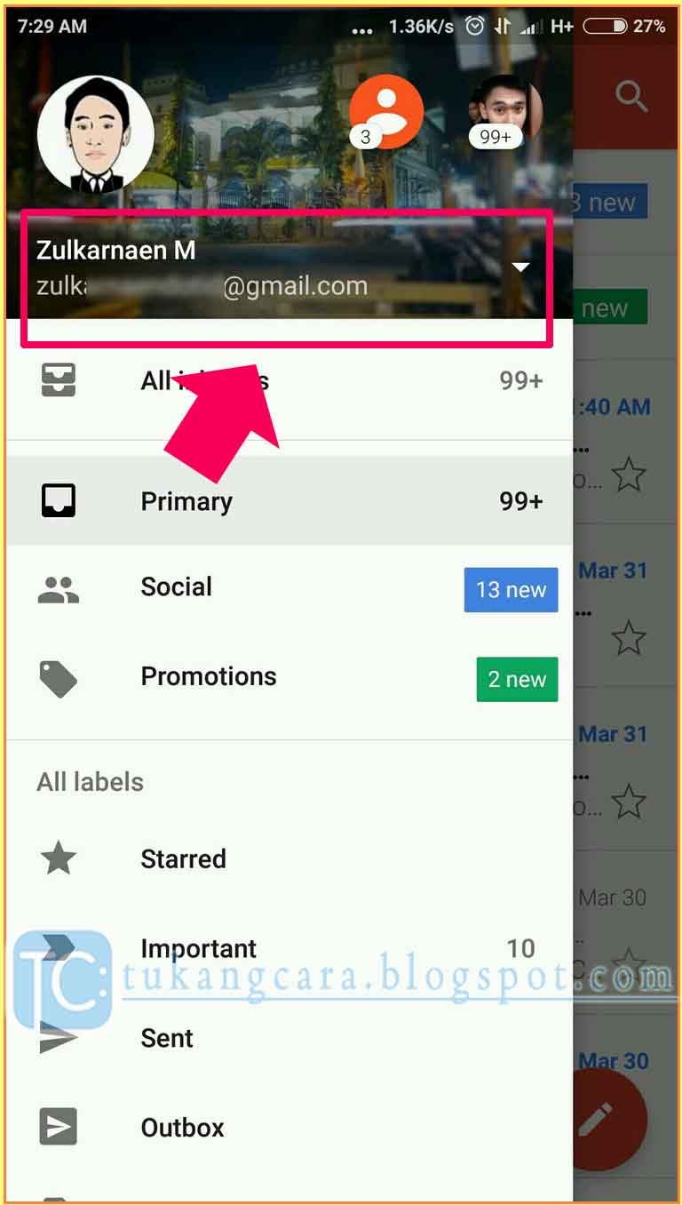 Cara Buka Email Gmail Lewat HP Android