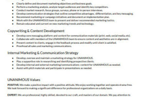 Terungkap Marketing Consultant Job Description Resume Terpecaya