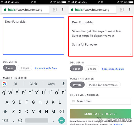 Bikin Wasiat! Begini Cara Mengirim Pesan ke Masa Depan | JalanTikus