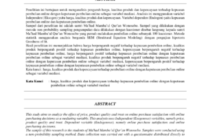 Terbongkar! Skripsi Pengaruh Pemasaran Online Terhadap Keputusan Pembelian Terbaik