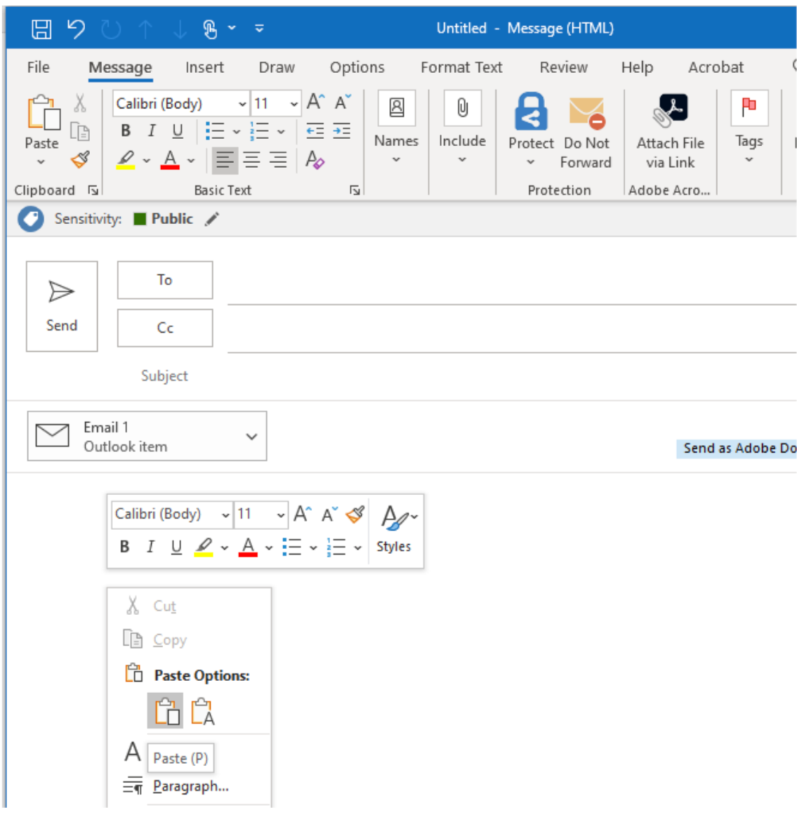 How to add an email as an attachment in Outlook | GRS Technology Solutions