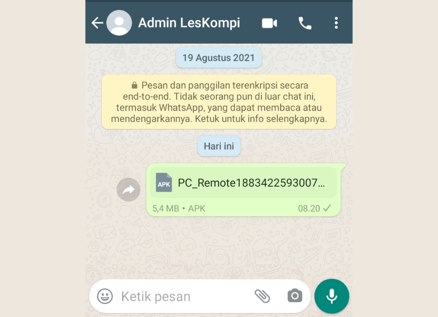 4 Cara Mengirim APK (Aplikasi) via WhatsApp Dengan Mudah