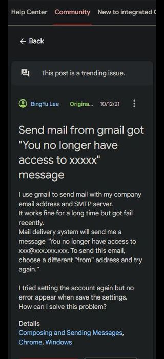 Masalah Server SMTP Gmail