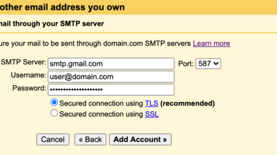 Terbongkar! Smtp Server Name For Gmail Terbaik